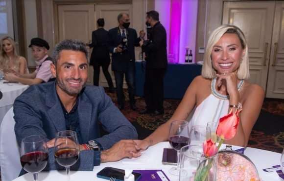 Giannina junto a su novio Martín.